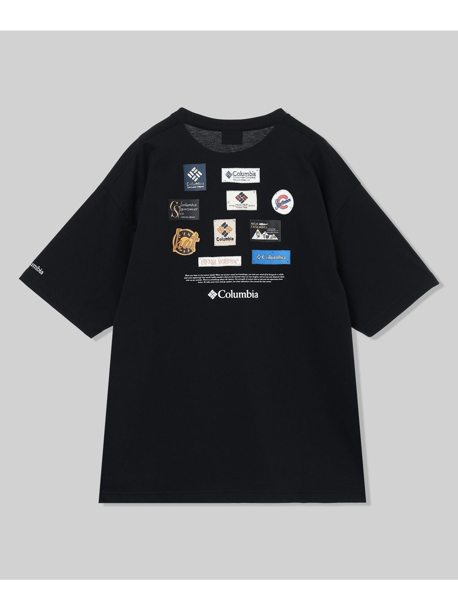 【コロンビア/Columbia】のColumbia/ スタックブルックグラフィックショートスリーブTシャツ /コロンビア インテリア・キッズ・メンズ・レディースファッション・服の通販 founy(ファウニー) 　ファッション　Fashion　レディースファッション　Fashion for Women　トップス・カットソー　Cut & Sew Tops　シャツ・ブラウス・オフィスカジュアル　Elegant Blouses & Button-Ups　ロングTシャツ・Tシャツ　Longline T-Shirts & Tees　おすすめ　Recommended / Our Picks　アウトドア　Outdoor Clothing　インナー　Innerwear　グラフィック　Graphic, Graphic Design　トレンド　Trend, Trending Now　フィット　Fit, Slim Fit　リラックス　Relax, Relaxed Fit　半袖　Short Sleeve, Half Sleeve　ブラック[002001]|ID: prp329100004989603 ipo3291000000037374669