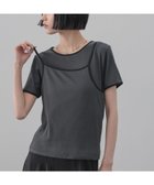 【ローリーズファーム/LOWRYS FARM】のハイショク2PプルオーバーSS 大人の最旬トレンドファッション＆コーディネート founy(ファウニー) ファッション Fashion レディースファッション Fashion for Women トップス・カットソー Cut & Sew Tops カジュアルプルオーバー・ニットトップス Pullovers & Knit Tops / Casual Pullovers キャミ Camisole, Cami Top コンパクト Compact, Small Size シンプル Simple, Minimal テレコ Ribbed, Rib Stitch バランス Balance, Style Balance パイピング Piping, Trim Design ボトム Bottoms, Lower Wear thumbnail チャコールグレー18|ID: prp329100004989605 ipo3291000000037374679