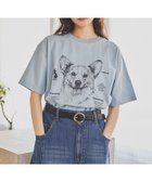 【ニコアンド/niko and】のドローイングBIGDOG Tシャツ 大人の最旬トレンドファッション＆コーディネート founy(ファウニー) ファッション Fashion レディースファッション Fashion for Women トップス・カットソー Cut & Sew Tops シャツ・ブラウス・オフィスカジュアル Elegant Blouses & Button-Ups ロングTシャツ・Tシャツ Longline T-Shirts & Tees おすすめ Recommended / Our Picks デニム Denim, Jeans Material プリント Print, Printed Pattern ベーシック Basic, Essential 半袖 Short Sleeve, Half Sleeve 犬 Dog 長袖 Long Sleeve, Full Sleeve thumbnail サックス|ID: prp329100004989615 ipo3291000000037374741