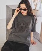 【ニコアンド/niko and】のドローイングBIGDOG Tシャツ 大人の最旬トレンドファッション＆コーディネート founy(ファウニー) ファッション Fashion レディースファッション Fashion for Women トップス・カットソー Cut & Sew Tops シャツ・ブラウス・オフィスカジュアル Elegant Blouses & Button-Ups ロングTシャツ・Tシャツ Longline T-Shirts & Tees おすすめ Recommended / Our Picks デニム Denim, Jeans Material プリント Print, Printed Pattern ベーシック Basic, Essential 半袖 Short Sleeve, Half Sleeve 犬 Dog 長袖 Long Sleeve, Full Sleeve thumbnail チャコール|ID: prp329100004989615 ipo3291000000037374744