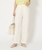 【ユナイテッドアローズ/UNITED ARROWS】のsize TALLあり Softリネンライク パンツ -マシンウォッシャブル・吸水速乾- 大人の最旬トレンドファッション＆コーディネート founy(ファウニー) ファッション Fashion レディースファッション Fashion for Women パンツ Pants & Trousers 吸水 Absorbent, Quick-Dry ジャケット Jacket, Outerwear センター Center, Center Line リネン Linen, Linen Fabric アウトレット Outlet / Clearance おすすめ Recommended / Our Picks 夏 Summer ビジネス 仕事 通勤 Business / Work / Commuting thumbnail WHITE|ID: prp329100004989632 ipo3291000000037374865