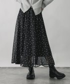 【グローバルワーク/GLOBAL WORK】のエアリーリラックスフレアスカート/575243 大人の最旬トレンドファッション＆コーディネート founy(ファウニー) ファッション Fashion レディースファッション Fashion for Women スカート Skirts Aライン・フレアスカート A-Line & Flared Skirts おすすめ Recommended / Our Picks ジャケット Jacket, Outerwear ストライプ Stripe, Striped Pattern ドット Polka Dot, Dot Pattern フレア Flare, Flared 楽ちん Easy Fit, Comfortable 秋 Autumn thumbnail WEB限定/ブラックドット11|ID: prp329100004989642 ipo3291000000037374906