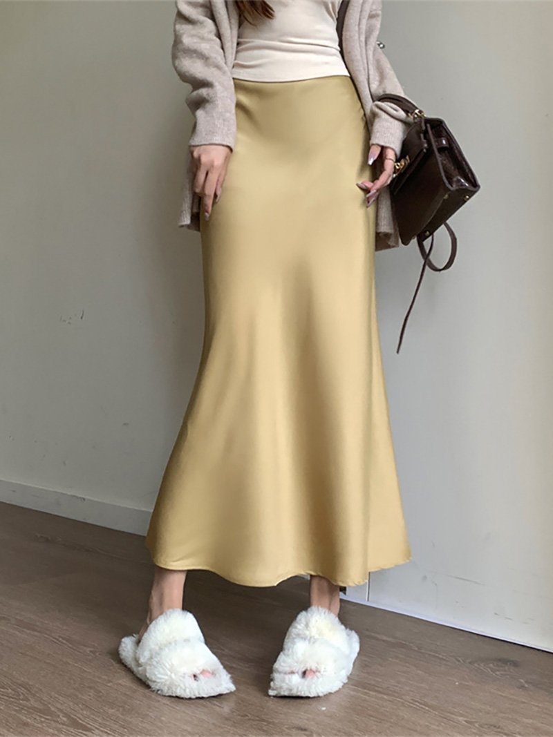 【ドゥーベル/Doux Belle】のマーメイドロングスカート インテリア・キッズ・メンズ・レディースファッション・服の通販 founy(ファウニー) 　ファッション　Fashion　レディースファッション　Fashion for Women　スカート　Skirts　ロングスカート　Long Skirts / Maxi & Midi Skirts　イエロー　Yellow　夏　Summer　春　Spring　イエロー|ID: prp329100004989648 ipo3291000000037374961