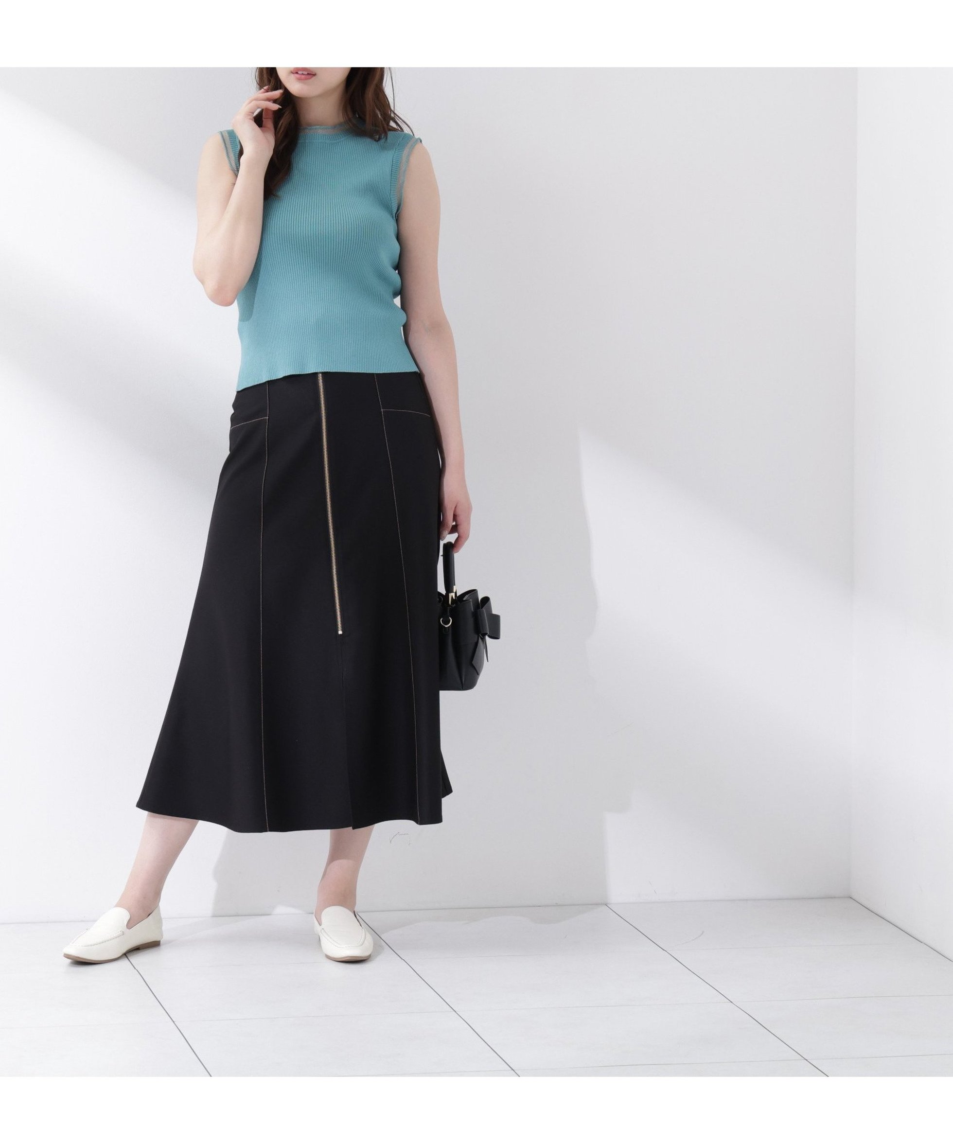 【プロポーション ボディドレッシング/PROPORTION BODY DRESSING】のフロントジップマーメードスカート インテリア・キッズ・メンズ・レディースファッション・服の通販 founy(ファウニー) 　ファッション　Fashion　レディースファッション　Fashion for Women　スカート　Skirts　ツイル　Twist, Twisted Detail　フロント　Front, Front Design　マーメイド　Mermaid, Fishtail Silhouette　ブラック|ID: prp329100004989650 ipo3291000000037374967