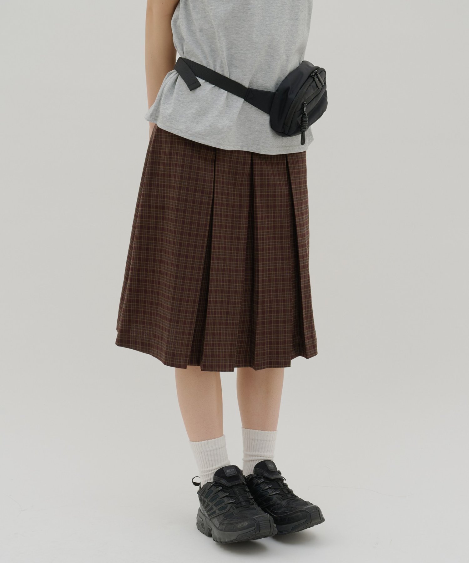 【ディスコート/Discoat】の【umm./WEB限定】チェックプリーツスカート インテリア・キッズ・メンズ・レディースファッション・服の通販 founy(ファウニー) 　ファッション　Fashion　レディースファッション　Fashion for Women　スカート　Skirts　プリーツスカート / 上品フェミニンスタイル　Pleated Skirts　2026年　2026　2026春夏・S/S　Spring/Summer 2026 SS26　ブラウン|ID: prp329100004989660 ipo3291000000037375002