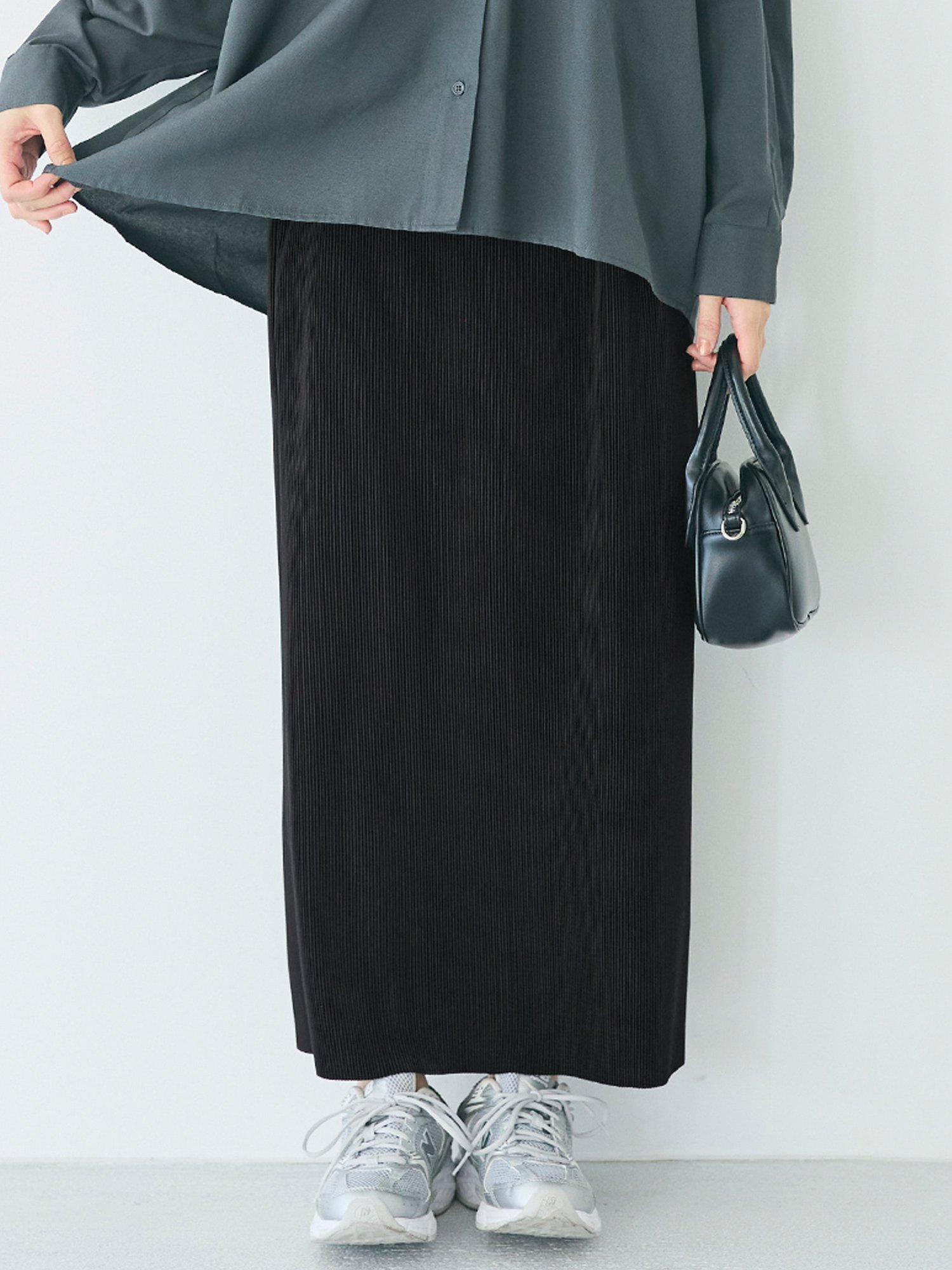 【コカ/COCA】のストレッチプリーツIラインスカート インテリア・キッズ・メンズ・レディースファッション・服の通販 founy(ファウニー) ファッション Fashion レディースファッション Fashion for Women スカート Skirts 春 Spring ジャケット Jacket, Outerwear スウェット / スエット Sweatshirt, Sweatwear ストレッチ Stretch, Stretchy Fabric タイトスカート Pencil Skirt, Tight Skirt プリーツ Pleats, Pleated ペンシル Pencil, Pencil Skirt ポケット Pocket, Pocket Detail マキシ Maxi, Full Length ロング Long, Long-Length 楽ちん Easy Fit, Comfortable 夏 Summer ビジネス 仕事 通勤 Business / Work / Commuting 2026年 2026 2026春夏・S/S Spring/Summer 2026 SS26 Black|ID: prp329100004989671 ipo3291000000037375066