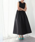【リバーフィールド アンド コー/RIVER FIELD & Co】の異素材ドッキングフレアロングワンピース 大人の最旬トレンドファッション＆コーディネート founy(ファウニー) ファッション Fashion レディースファッション Fashion for Women ワンピース Dresses カットソー Cut and Sewn Top カーディガン Cardigan, Knitwear ドッキング Docking, Mixed Material 再入荷 Restock / Back in Stock おすすめ Recommended / Our Picks エレガント 上品 Elegant thumbnail BK|ID: prp329100004989673 ipo3291000000037375090