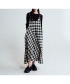 【ジーナシス/JEANASiS】のチェックキャミドレス ブラック系その他|ID: prp329100004989674 ipo3291000000037375098