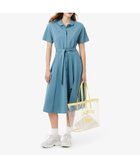 【ラコステ/LACOSTE】の鹿の子地シャツドレス ドレープフレアワンピース グレイッシュブルー|ID: prp329100004989682 ipo3291000000037375153