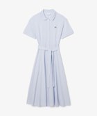 【ラコステ/LACOSTE】の鹿の子地シャツドレス ドレープフレアワンピース アクア|ID: prp329100004989682 ipo3291000000037375154