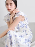 【フレイ アイディー/FRAY I.D】の【00サイズあり】フリルウエストシャーリングプリントワンピース/ウォッシャブル 大人の最旬トレンドファッション＆コーディネート founy(ファウニー) ファッション Fashion レディースファッション Fashion for Women ワンピース Dresses ウォッシャブル Machine Washable カーディガン Cardigan, Knitwear ギャザー Gathered, Ruffled シアー Sheer, See-Through ジャケット Jacket, Outerwear スキッパー Skipper, Open Collar スマート Smart, Elegant ティアード Tiered, Tiered Style トレンド Trend, Trending Now ドット Polka Dot, Dot Pattern フィット Fit, Slim Fit フォルム Silhouette, Form フリル Frill, Ruffle フレア Flare, Flared フロント Front, Front Design プリント Print, Printed Pattern プリーツ Pleats, Pleated おすすめ Recommended / Our Picks thumbnail WHT[001]|ID: prp329100004989683 ipo3291000000037375156