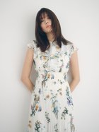 【フレイ アイディー/FRAY I.D】の【00サイズあり】フリルウエストシャーリングプリントワンピース/ウォッシャブル 大人の最旬トレンドファッション＆コーディネート founy(ファウニー) ファッション Fashion レディースファッション Fashion for Women ワンピース Dresses ウォッシャブル Machine Washable カーディガン Cardigan, Knitwear ギャザー Gathered, Ruffled シアー Sheer, See-Through ジャケット Jacket, Outerwear スキッパー Skipper, Open Collar スマート Smart, Elegant ティアード Tiered, Tiered Style トレンド Trend, Trending Now ドット Polka Dot, Dot Pattern フィット Fit, Slim Fit フォルム Silhouette, Form フリル Frill, Ruffle フレア Flare, Flared フロント Front, Front Design プリント Print, Printed Pattern プリーツ Pleats, Pleated おすすめ Recommended / Our Picks thumbnail IVR[003]|ID: prp329100004989683 ipo3291000000037375157