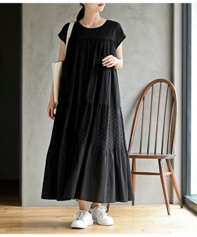 【アールピーエス/rps】のフレンチスリーブシフリワンピース 大人の最旬トレンドファッション＆コーディネート founy(ファウニー) ファッション Fashion レディースファッション Fashion for Women ワンピース Dresses インド Indian Textile インナー Innerwear ガーリー Girly, Feminine Style シアー Sheer, See-Through ポケット Pocket, Pocket Detail エレガント 上品 Elegant 再入荷 Restock / Back in Stock |ID:prp329100004989688