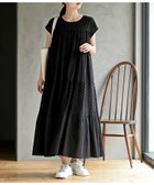 【アールピーエス/rps】のフレンチスリーブシフリワンピース 大人の最旬トレンドファッション＆コーディネート founy(ファウニー) ファッション Fashion レディースファッション Fashion for Women ワンピース Dresses インド Indian Textile インナー Innerwear ガーリー Girly, Feminine Style シアー Sheer, See-Through ポケット Pocket, Pocket Detail エレガント 上品 Elegant 再入荷 Restock / Back in Stock thumbnail ブラック|ID: prp329100004989688 ipo3291000000037375182