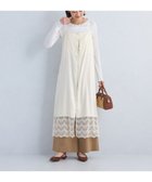【ユナイテッドアローズ/UNITED ARROWS】のレース キャミソール ワンピース 大人の最旬トレンドファッション＆コーディネート founy(ファウニー) ファッション Fashion レディースファッション Fashion for Women ワンピース Dresses インナー Innerwear 春 Spring 秋 Autumn カーディガン Cardigan, Knitwear キャミソール Camisole, Spaghetti Strap Top キャミワンピース Cami Dress, Slip Dress シンプル Simple, Minimal ジャケット Jacket, Outerwear レース Lace, Lace Fabric ロング Long, Long-Length 冬 Winter / This Winter アウトレット Outlet / Clearance 夏 Summer エレガント 上品 Elegant thumbnail OFF WHITE|ID: prp329100004989691 ipo3291000000037375197