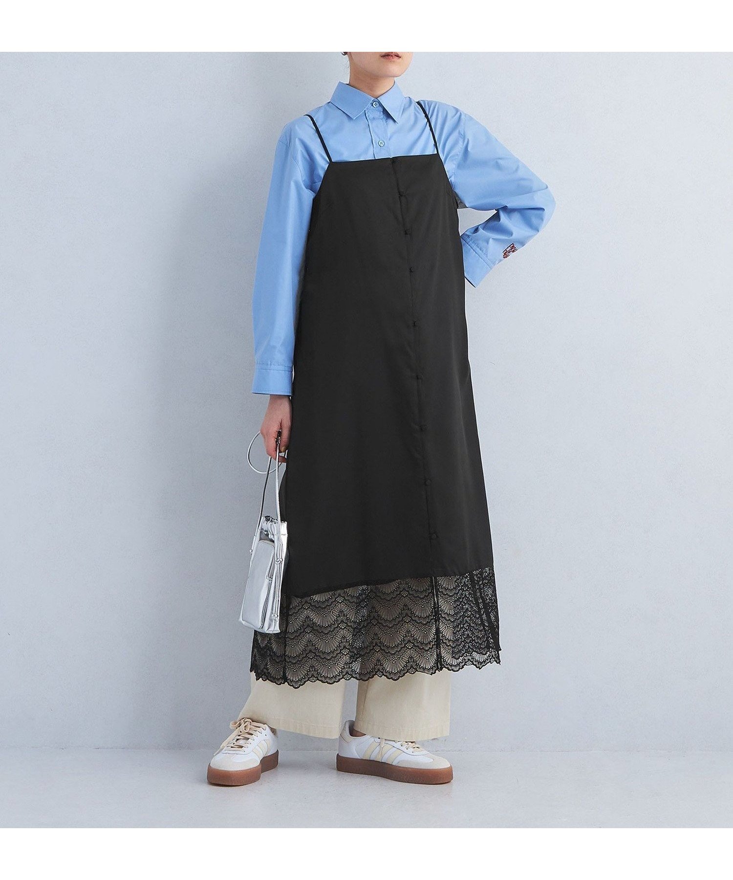 【ユナイテッドアローズ/UNITED ARROWS】のレース キャミソール ワンピース インテリア・キッズ・メンズ・レディースファッション・服の通販 founy(ファウニー) 　ファッション　Fashion　レディースファッション　Fashion for Women　ワンピース　Dresses　インナー　Innerwear　春　Spring　秋　Autumn　カーディガン　Cardigan, Knitwear　キャミソール　Camisole, Spaghetti Strap Top　キャミワンピース　Cami Dress, Slip Dress　シンプル　Simple, Minimal　ジャケット　Jacket, Outerwear　レース　Lace, Lace Fabric　ロング　Long, Long-Length　冬　Winter / This Winter　アウトレット　Outlet / Clearance　夏　Summer　エレガント 上品　Elegant　BLACK|ID: prp329100004989691 ipo3291000000037375198