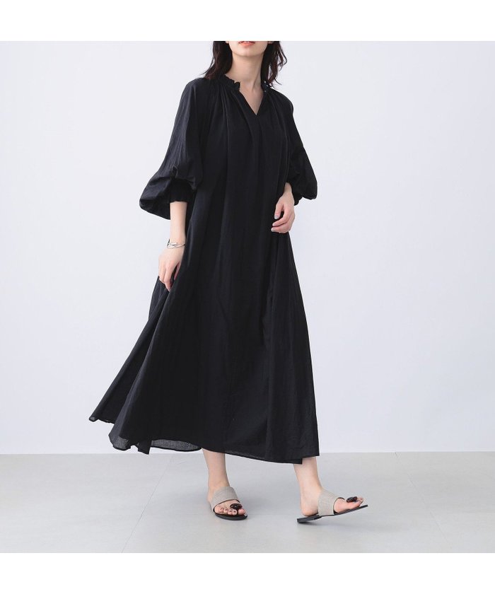 【デミルクス ビームス/Demi-Luxe BEAMS】のMARIHA / 春の花のワンピース インテリア・キッズ・メンズ・レディースファッション・服の通販 founy(ファウニー) https://founy.com/ ファッション Fashion レディースファッション Fashion for Women ワンピース Dresses インド Indian Textile 春 Spring ギャザー Gathered, Ruffled スリーブ Sleeve, Long Sleeve / Short Sleeve ドレス Dress, One-Piece ネップ Nepp, Slub Yarn バルーン Balloon, Balloon Silhouette プリント Print, Printed Pattern ロマンティック Romantic, Feminine Style おすすめ Recommended / Our Picks |ID: prp329100004989695 ipo3291000000037375207