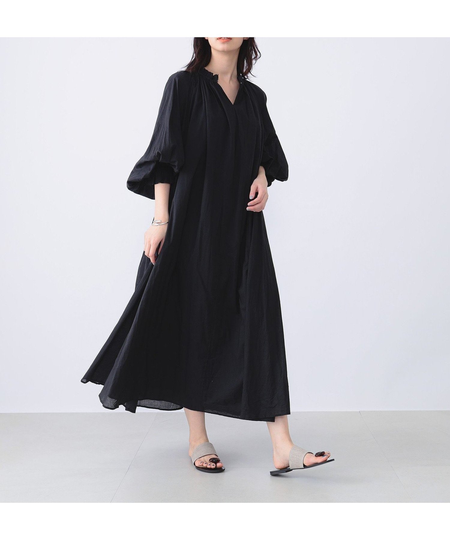 【デミルクス ビームス/Demi-Luxe BEAMS】のMARIHA / 春の花のワンピース 大人の最旬トレンドファッション＆コーディネート founy(ファウニー) 　ファッション　Fashion　レディースファッション　Fashion for Women　ワンピース　Dresses　インド　Indian Textile　春　Spring　ギャザー　Gathered, Ruffled　スリーブ　Sleeve, Long Sleeve / Short Sleeve　ドレス　Dress, One-Piece　ネップ　Nepp, Slub Yarn　バルーン　Balloon, Balloon Silhouette　プリント　Print, Printed Pattern　ロマンティック　Romantic, Feminine Style　おすすめ　Recommended / Our Picks　 other-1|ID: prp329100004989695 ipo3291000000037375207
