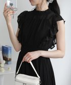 【パンプキンポート/pumpkin port】のフリルデザイン 消しプリーツ ロングワンピース ブラック|ID: prp329100004989700 ipo3291000000037375224