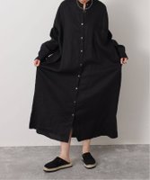 【ジャーナルスタンダード ラックス/journal standard luxe】のソフトリネン シャツワンピース 大人の最旬トレンドファッション＆コーディネート founy(ファウニー) ファッション Fashion レディースファッション Fashion for Women ワンピース Dresses シャツワンピース / 1枚で着映えコーデ Shirt Dresses スタンド Stand Collar, Upright Stand スマート Smart, Elegant ダブル Double, Double-Breasted ビッグ Big, Oversized ポケット Pocket, Pocket Detail ヨーク Yoke, Yoke Design リネン Linen, Linen Fabric ロング Long, Long-Length 2026年 2026 2026春夏・S/S Spring/Summer 2026 SS26 |ID:prp329100004989701