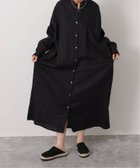 【ジャーナルスタンダード ラックス/journal standard luxe】のソフトリネン シャツワンピース ブラック|ID:prp329100004989701