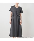 【レリアン/LEILIAN】のVネックフレアワンピース 大人の最旬トレンドファッション＆コーディネート founy(ファウニー) ファッション Fashion レディースファッション Fashion for Women ワンピース Dresses ウォッシャブル Machine Washable シンプル Simple, Minimal スリット Slit, Slit Detail フリンジ Fringe, Tassel フロント Front, Front Design ヘムライン Hemline, Bottom Cut ポケット Pocket, Pocket Detail 夏 Summer thumbnail グレー系|ID: prp329100004989705 ipo3291000000037375257