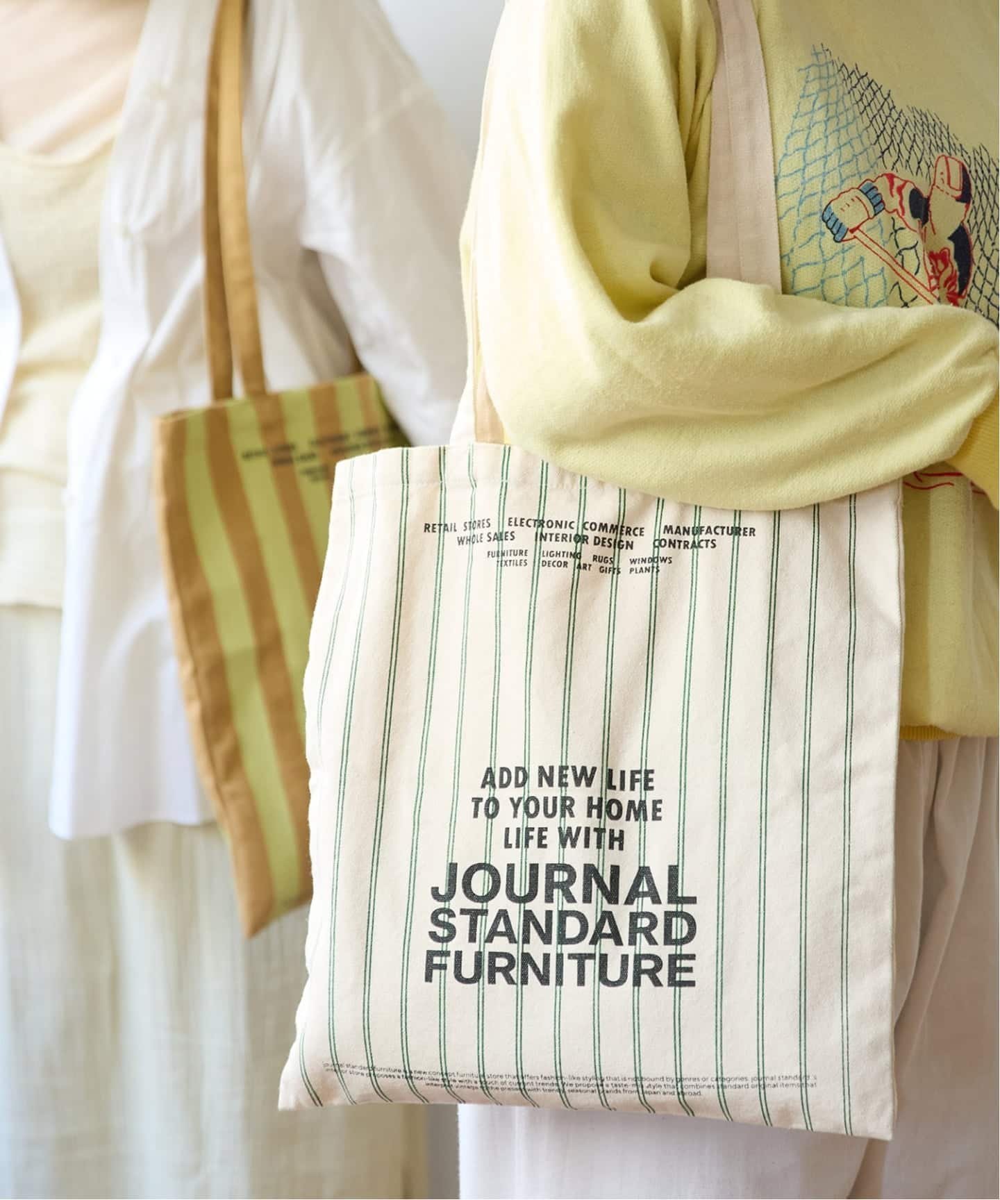 【その他のブランド/Other】のJSF TOTE CANVAS トートバッグ インテリア・キッズ・メンズ・レディースファッション・服の通販 founy(ファウニー) 　ファッション　Fashion　レディースファッション　Fashion for Women　バッグ　Bags　2026年　2026　2026春夏・S/S　Spring/Summer 2026 SS26　ウォッシュ　Washed Finish　ポケット　Pocket, Pocket Detail　グリーン|ID: prp329100004989753 ipo3291000000037400584