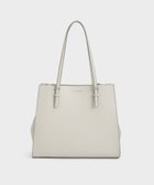 【チャールズ アンド キース/CHARLES & KEITH】のクラシックダブルハンドル トートバッグ 大人の最旬トレンドファッション＆コーディネート founy(ファウニー) ファッション Fashion レディースファッション Fashion for Women バッグ Bags フェイクレザー Faux Leather, PU Leather フォルム Silhouette, Form フォーマル Formal, Dressy ベーシック Basic, Essential ワーク Workwear, Utility Style thumbnail Grey|ID: prp329100004989762 ipo3291000000037375614
