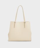 【チャールズ アンド キース/CHARLES & KEITH】のクラシックダブルハンドル トートバッグ 大人の最旬トレンドファッション＆コーディネート founy(ファウニー) ファッション Fashion レディースファッション Fashion for Women バッグ Bags フェイクレザー Faux Leather, PU Leather フォルム Silhouette, Form フォーマル Formal, Dressy ベーシック Basic, Essential ワーク Workwear, Utility Style thumbnail Beige|ID: prp329100004989762 ipo3291000000037375615