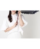 【ムーンバット/MOONBAT】のPOLO RALPH LAUREN/晴雨兼用日傘 エンブフリル 長傘 大人の最旬トレンドファッション＆コーディネート founy(ファウニー) ファッション Fashion レディースファッション Fashion for Women レイングッズ・傘・晴雨兼用傘 Umbrellas & Rain Gear エレガント 上品 Elegant フリル Frill, Ruffle レーシー Lacy, Lace-Like 傘 Umbrella, Parasol 日傘 Parasol, UV Umbrella thumbnail ネイビーブルー|ID: prp329100004989786 ipo3291000000037375738