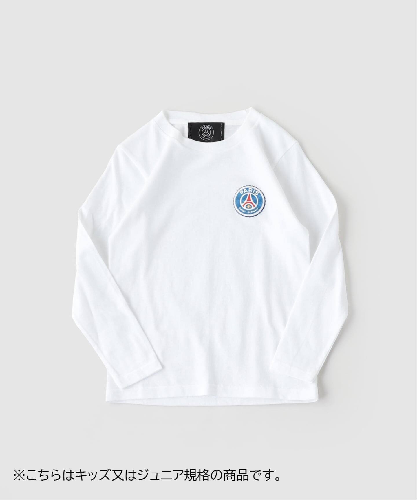 【エディフィス/EDIFICE / KIDS】の【Paris Saint-Germain / パリ・サン=ジェルマン】JP EMBLEM L/S KIDS インテリア・キッズ・メンズ・レディースファッション・服の通販 founy(ファウニー) 　ファッション　Fashion　キッズファッション　Fashion for Kids　サッカー　Seersucker, Summer Fabric　スポーツ　Sports, Activewear　スマート　Smart, Elegant　人気　Popular, Best Seller　フランス　France, French　ホワイト|ID: prp329100004989795 ipo3291000000037375777