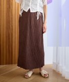 【クロスマルシェ/cross marche / KIDS】のストライプジャガードナロースカ-ト 大人の最旬トレンドファッション＆コーディネート founy(ファウニー) ファッション Fashion キッズファッション Fashion for Kids ジャカード／ジャガード Jacquard, Woven Pattern スウェット / スエット Sweatshirt, Sweatwear ストライプ Stripe, Striped Pattern エレガント 上品 Elegant thumbnail ブラウン|ID: prp329100004989796 ipo3291000000037375780