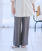 【クロスマルシェ/cross marche / KIDS】のサテンワイド マタニティパンツ(マタニティ~産後)妊婦服 産前・産後対応 大人の最旬トレンドファッション＆コーディネート founy(ファウニー) ファッション Fashion キッズファッション Fashion for Kids ボトムス Bottoms とろみ Fluid, Flowy Fabric なめらか Smooth, Silky Texture カットソー Cut and Sewn Top サテン Satin, Glossy Fabric スマート Smart, Elegant フィット Fit, Slim Fit ポケット Pocket, Pocket Detail リラックス Relax, Relaxed Fit ワイド Wide, Wide Fit エレガント 上品 Elegant thumbnail グレー|ID: prp329100004989798 ipo3291000000037375799