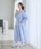 【クロスマルシェ/cross marche / KIDS】のストライプティアードワンピース(マタニティ/授乳服)授乳口付き 授乳楽々 妊婦服 産前・産後対応 大人の最旬トレンドファッション＆コーディネート founy(ファウニー) ファッション Fashion キッズファッション Fashion for Kids ワンピース Dresses ストライプ Stripe, Striped Pattern ティアードワンピース Tiered Dress, Flared Dress フロント Front, Front Design ポケット Pocket, Pocket Detail thumbnail ブルー|ID: prp329100004989801 ipo3291000000037375810