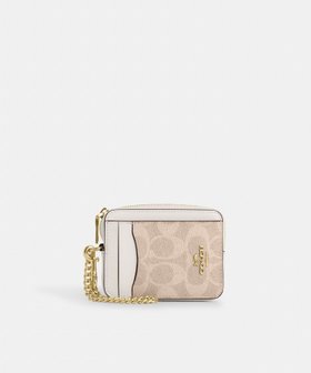 【コーチ/COACH】の【公式】ジップ カード ケース・シグネチャー キャンバス 大人の最旬トレンドファッション＆コーディネート founy(ファウニー) ファッション Fashion レディースファッション Fashion for Women キャンバス Canvas, Canvas Fabric シューズ Shoes, Footwear ジップ Zip, Zipper ポケット Pocket, Pocket Detail 財布 Wallet, Purse |ID:prp329100004989823