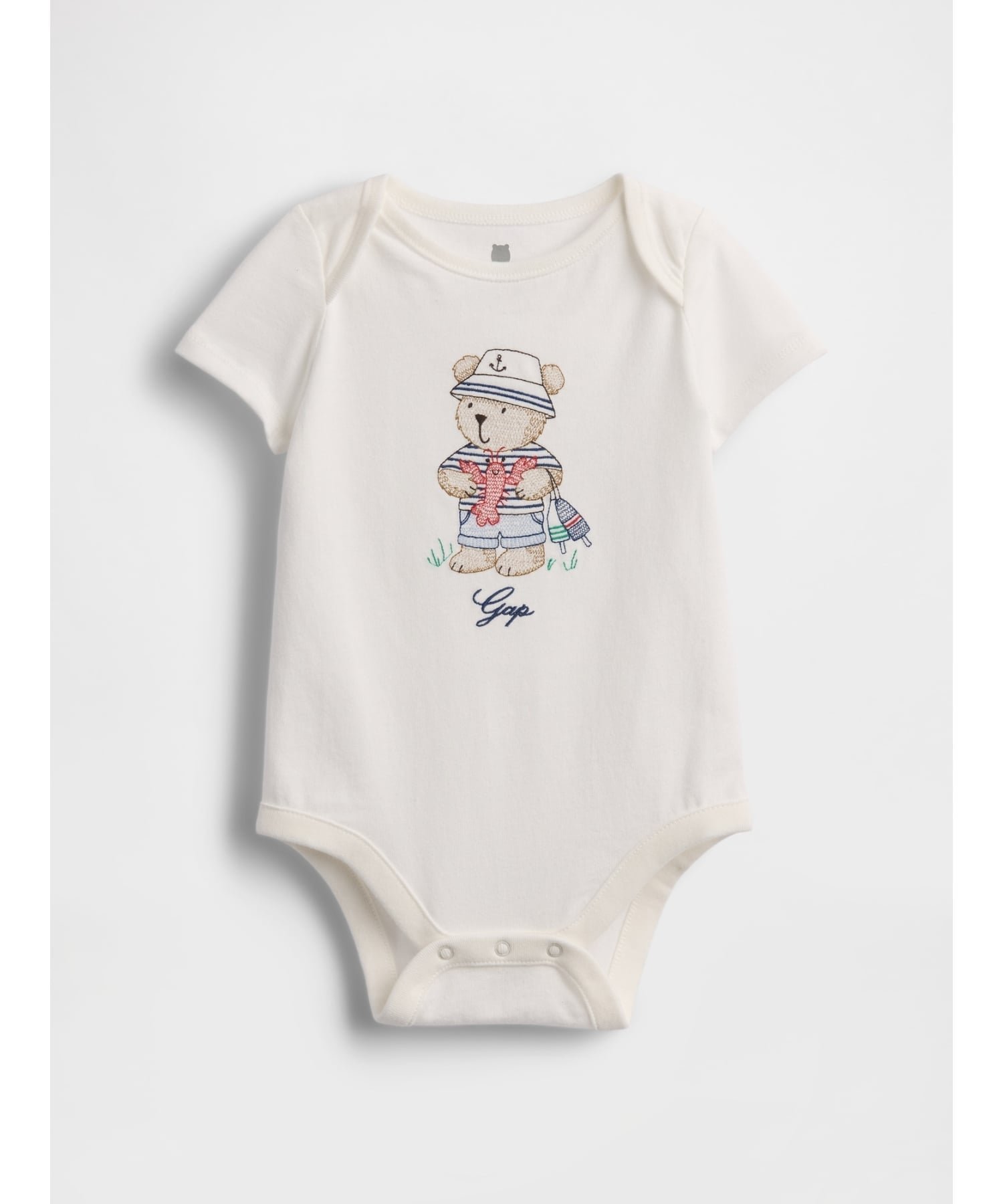 【ギャップ/GAP / KIDS】のはじめてのお気に入り オーガニックコットン グラフィック ボディスーツ (ベビー) インテリア・キッズ・メンズ・レディースファッション・服の通販 founy(ファウニー) 　ファッション　Fashion　キッズファッション　Fashion for Kids　グラフィック　Graphic, Graphic Design　コレクション　Collection, Seasonal Line　スーツ　Suit, Formalwear　フロント　Front, Front Design　ベビー　Baby, Babywear　半袖　Short Sleeve, Half Sleeve　BRANNAN_LOBSTER|ID: prp329100004989873 ipo3291000000037376249