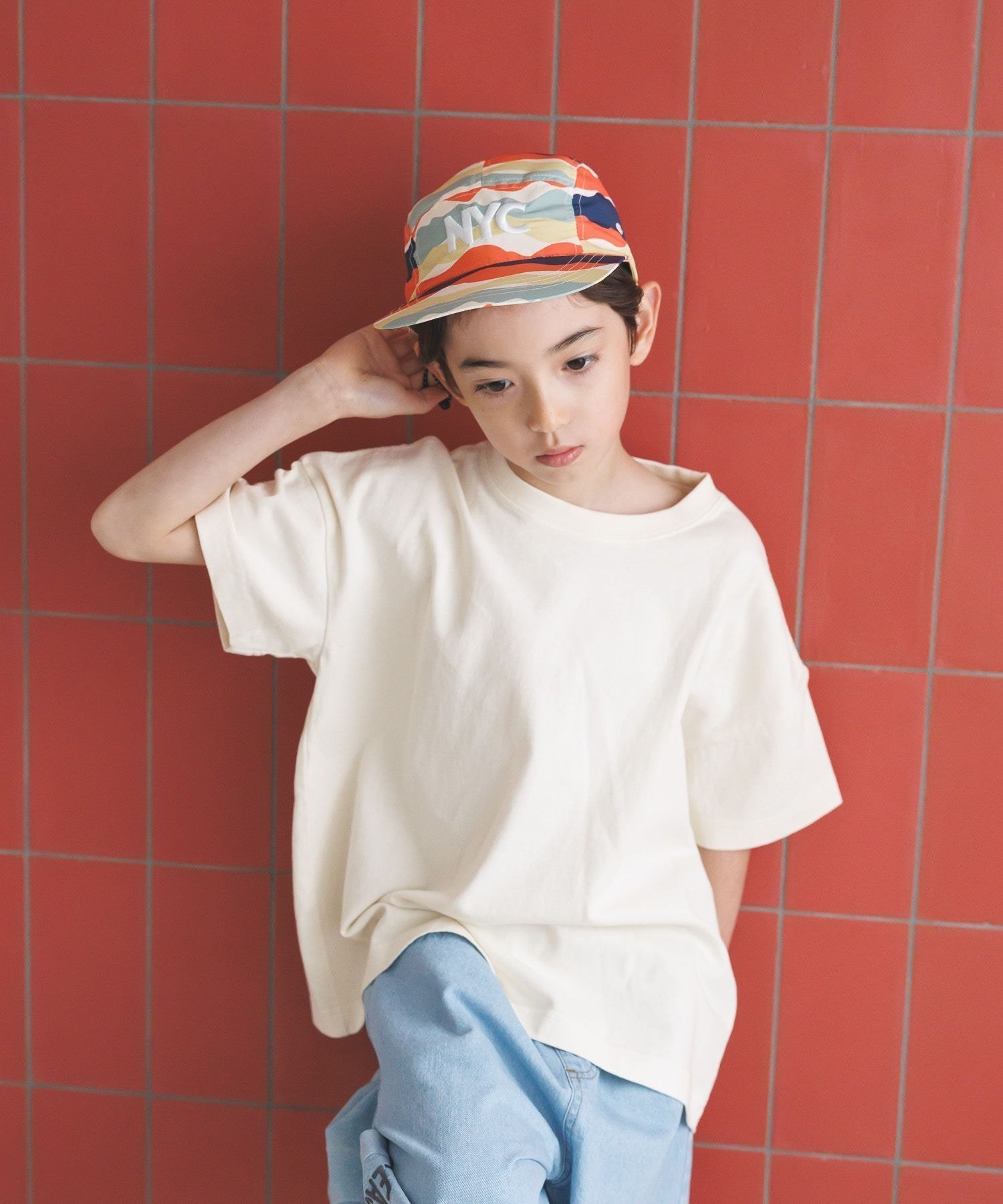 【ベイフロー/BAYFLOW / KIDS】のボトムを選ばない万能T♪ ヴィンテージウォッシュ半袖T(KIDS) インテリア・キッズ・メンズ・レディースファッション・服の通販 founy(ファウニー) 　ファッション　Fashion　キッズファッション　Fashion for Kids　おすすめ　Recommended / Our Picks　カラフル　Colorful Design　デニム　Denim, Jeans Material　ボトム　Bottoms, Lower Wear　ヴィンテージ　Vintage Style　半袖　Short Sleeve, Half Sleeve　オフホワイト11|ID: prp329100004989879 ipo3291000000037376276