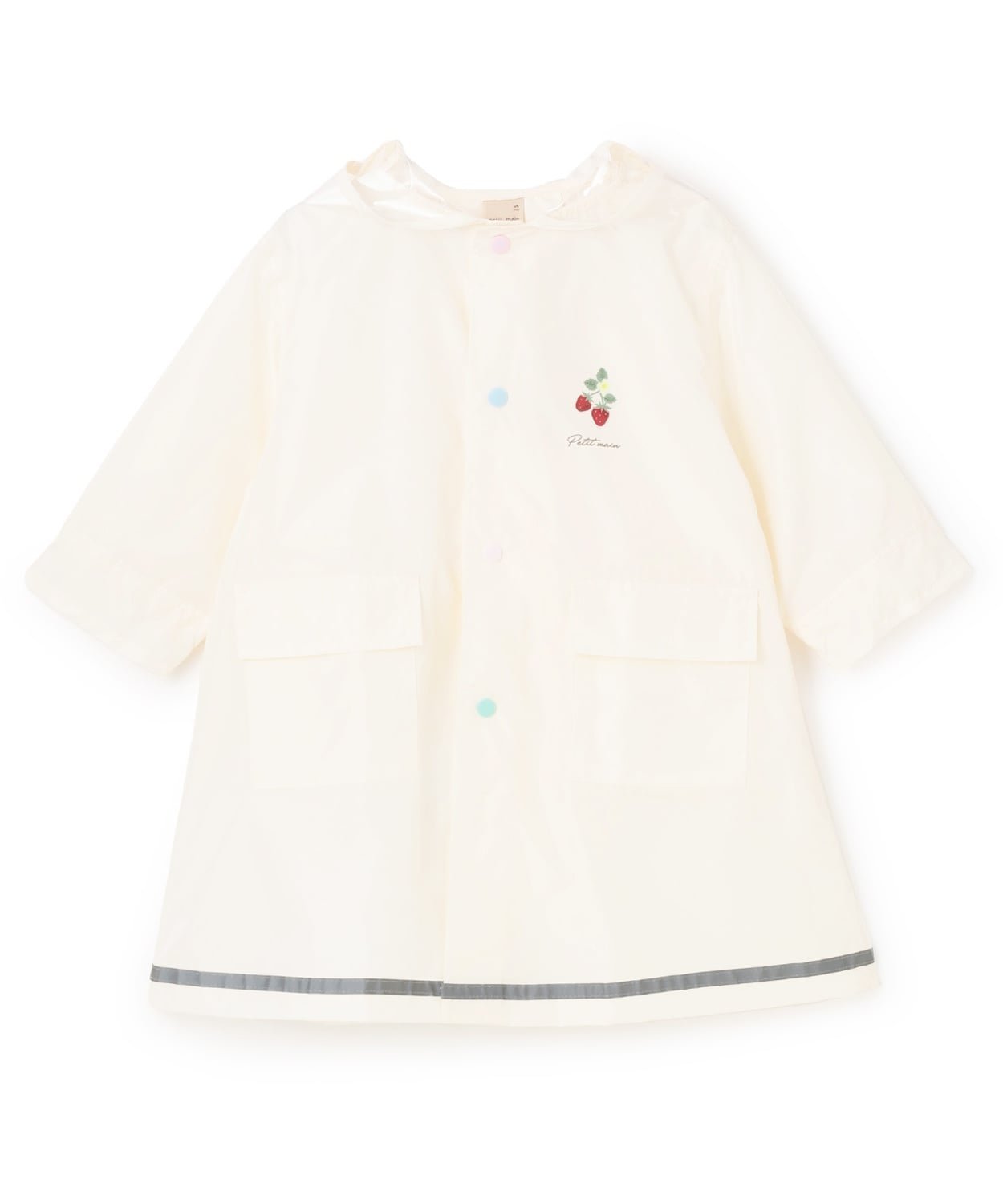 【ナルミヤ オンライン/NARUMIYA ONELINE / KIDS】のレインコート インテリア・キッズ・メンズ・レディースファッション・服の通販 founy(ファウニー) 　ファッション　Fashion　キッズファッション　Fashion for Kids　アウター　Coat Outerwear /Kids　おすすめ　Recommended / Our Picks　カラフル　Colorful Design　ジップ　Zip, Zipper　フロント　Front, Front Design　ポケット　Pocket, Pocket Detail　ワンポイント　One Point, Statement Accent　人気　Popular, Best Seller　傘　Umbrella, Parasol　アイボリー|ID: prp329100004989883 ipo3291000000037376299