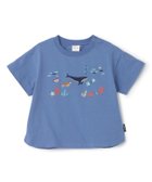 【ナルミヤ オンライン/NARUMIYA ONELINE / KIDS】の【接触冷感】海の生き物刺しゅうTシャツ 大人の最旬トレンドファッション＆コーディネート founy(ファウニー) ファッション Fashion キッズファッション Fashion for Kids thumbnail ブルー|ID: prp329100004989901 ipo3291000000037376394