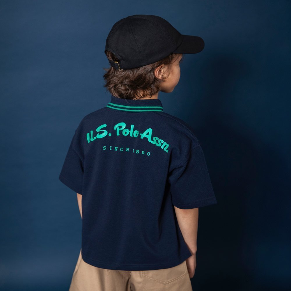 【ブランシェス/branshes / KIDS】の【U.S. POLO ASSN.】ミニ鹿の子半袖ポロシャツ 大人の最旬トレンドファッション＆コーディネート founy(ファウニー) 　ファッション　Fashion　キッズファッション　Fashion for Kids　シンプル　Simple, Minimal　ポロシャツ　Polo Shirt, Collared Tee　別注　Limited Edition, Custom Order　半袖　Short Sleeve, Half Sleeve　夏　Summer　鹿の子　Piqué, Kanoko Fabric　 other-1|ID: prp329100004989902 ipo3291000000037376395