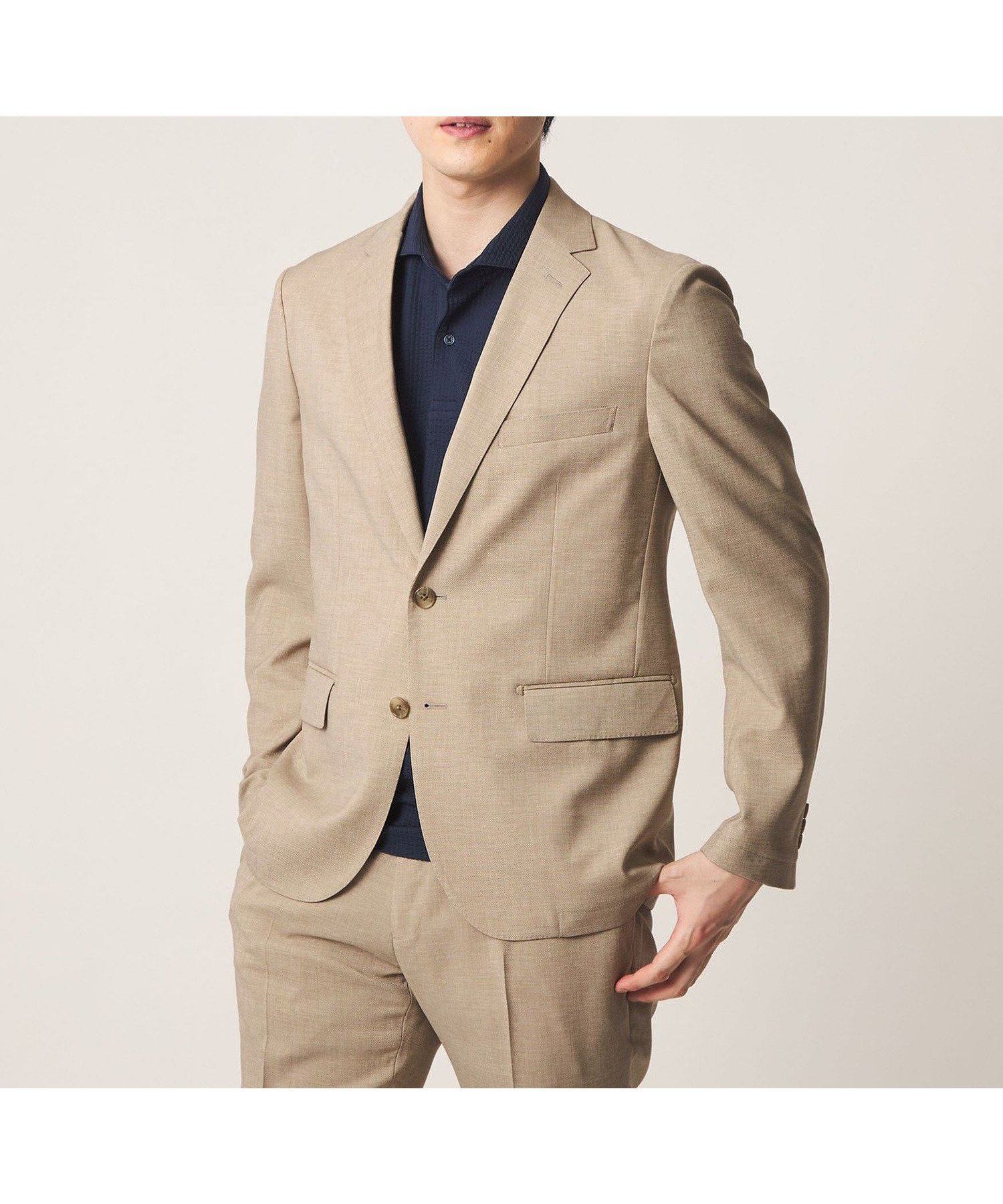 【ユナイテッドアローズ/UNITED ARROWS / MEN】のNTSツイル 2ボタン ジャケット-セットアップ対応・吸水速乾・マシンウォッシャブル- A DAY IN THE LIFE インテリア・キッズ・メンズ・レディースファッション・服の通販 founy(ファウニー) 　ファッション　Fashion　メンズファッション　Fashion for Men　セットアップ　Matching Sets　吸水　Absorbent, Quick-Dry　ジャケット　Jacket, Outerwear　スタンダード　Standard, Basic　スーツ　Suit, Formalwear　セットアップ　Set-Up, Coordinated Outfit　ツイル　Twist, Twisted Detail　トレンド　Trend, Trending Now　バランス　Balance, Style Balance　フラップ　Flap, Flap Pocket　ベーシック　Basic, Essential　ポケット　Pocket, Pocket Detail　アウトレット　Outlet / Clearance　おすすめ　Recommended / Our Picks　ビジネス 仕事 通勤　Business / Work / Commuting　BEIGE|ID: prp329100004989947 ipo3291000000037376638