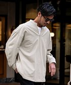 【シルバーバレット/SILVER BULLET / MEN】のCavariA スキッパースタンドカラーオーバー長袖シャツ 大人の最旬トレンドファッション＆コーディネート founy(ファウニー) ファッション Fashion メンズファッション Fashion for Men インナー Innerwear ジップ Zip, Zipper スタンド Stand Collar, Upright Stand トレンド Trend, Trending Now 長袖 Long Sleeve, Full Sleeve フロント Front, Front Design リラックス Relax, Relaxed Fit thumbnail GREIGE|ID: prp329100004989948 ipo3291000000037376643