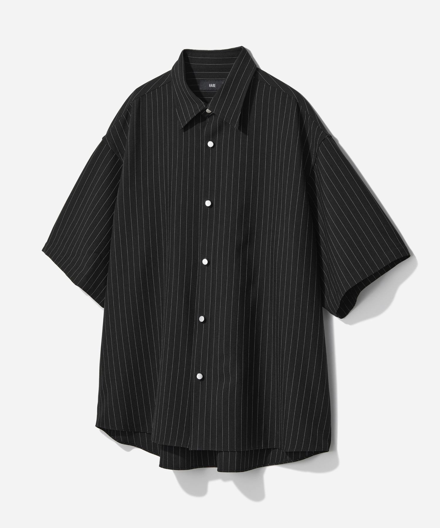 【ハレ/HARE / MEN】のブロードドレスシャツSS インテリア・キッズ・メンズ・レディースファッション・服の通販 founy(ファウニー) 　ファッション　Fashion　メンズファッション　Fashion for Men　アクセサリー　Fashion Accessories　インナー　Innerwear　ストレッチ　Stretch, Stretchy Fabric　トレンド　Trend, Trending Now　ドレス　Dress, One-Piece　ファブリック　Fabric, Textile　フロント　Front, Front Design　ブロード　Broadcloth, Fine Cotton　メタル　Metal, Metal Parts　おすすめ　Recommended / Our Picks　エレガント 上品　Elegant　【WEB限定】黒ストライプ08|ID: prp329100004989963 ipo3291000000037376701