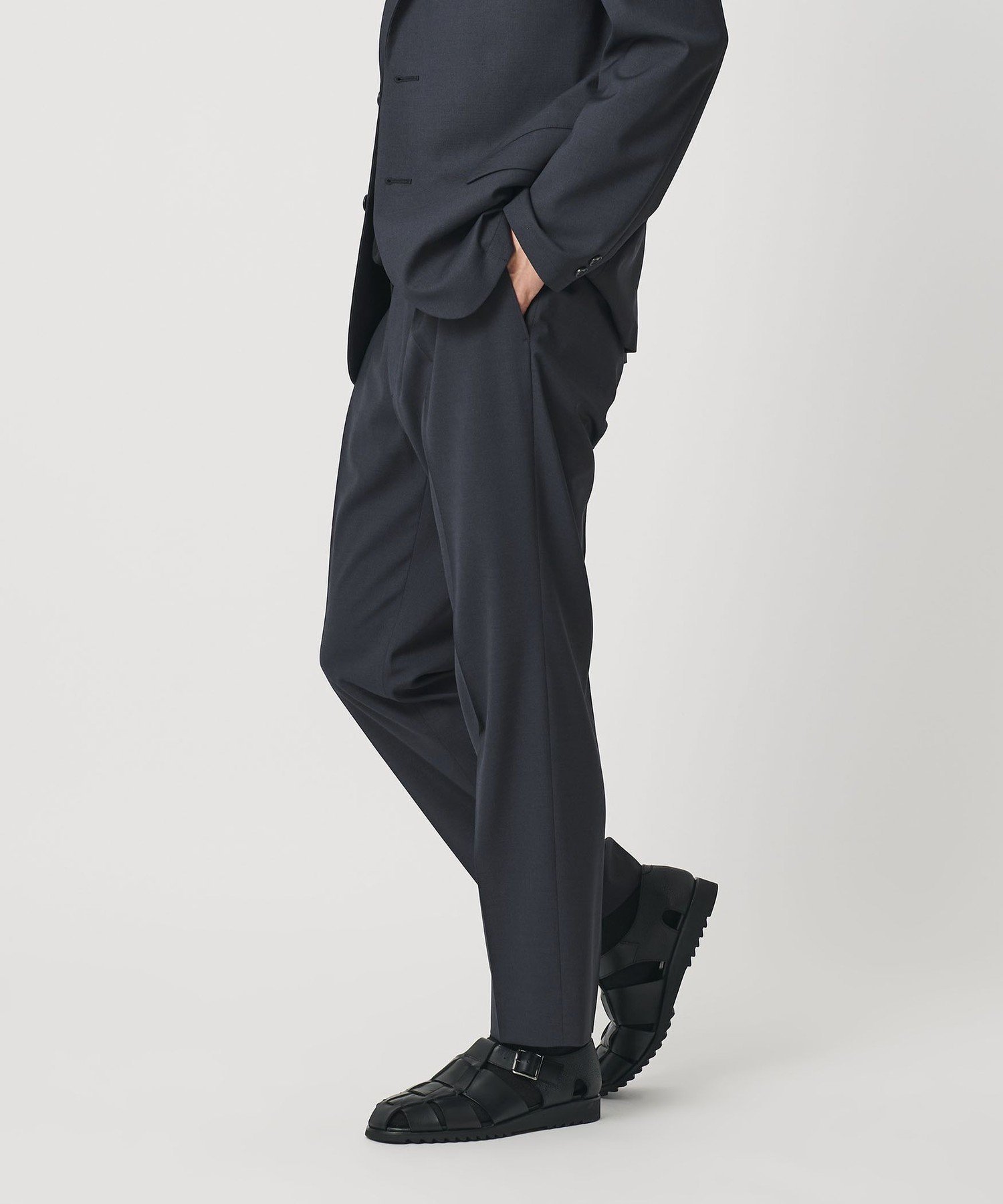 【ビューティ&ユース ユナイテッドアローズ/BEAUTY&YOUTH / UNITED ARROWS / MEN】のASTY 1プリーツ スラックス NO.5 セットアップ対応 インテリア・キッズ・メンズ・レディースファッション・服の通販 founy(ファウニー) 　ファッション　Fashion　メンズファッション　Fashion for Men　セットアップ　Matching Sets　クッション　Cushion, Throw Pillow　コイン　Coin, Coin Design　シャーリング　Shirring, Ruched　ジャケット　Jacket, Outerwear　スラックス　Slacks, Dress Pants　セットアップ　Set-Up, Coordinated Outfit　ハーフ　Half, Half-Length　フィット　Fit, Slim Fit　プリーツ　Pleats, Pleated　ポケット　Pocket, Pocket Detail　別注　Limited Edition, Custom Order　おすすめ　Recommended / Our Picks　夏　Summer　NAVY|ID: prp329100004989964 ipo3291000000037376707