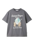 【ジェラートピケ オム/GELATO PIQUE HOMME / MEN】の【HOMME】【接触冷感】アイスクリームベアワンポイントTシャツ 大人の最旬トレンドファッション＆コーディネート founy(ファウニー) ファッション Fashion メンズファッション Fashion for Men おすすめ Recommended / Our Picks カットソー Cut and Sewn Top カラフル Colorful Design スマート Smart, Elegant ハーフ Half, Half-Length プリント Print, Printed Pattern 夏 Summer thumbnail GRY[006]|ID: prp329100004989972 ipo3291000000037376754