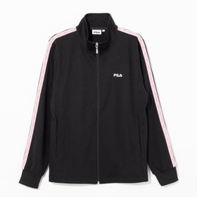 【フィラ/FILA】のLOGO TAPED JERSEY JACKET 大人の最旬トレンドファッション＆コーディネート founy(ファウニー) ファッション Fashion レディースファッション Fashion for Women アウター Coat / Outerwear Collection レディースジャケット・軽アウター Jackets スタンド Stand Collar, Upright Stand スポーティ Sporty, Casual Athletic 吸水 Absorbent, Quick-Dry |ID:prp329100004989999