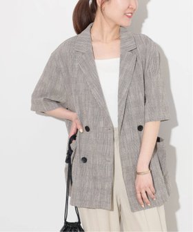 【ジャーナルスタンダード レリューム/JOURNAL STANDARD relume】 スラブハーフスリーブジャケット大人の最旬トレンドファッション＆コーディネート founy(ファウニー) ファッション Fashion レディースファッション Fashion for Women アウター Coat / Outerwear Collection レディースジャケット・軽アウター Jackets 2026年 2026 2026春夏・S/S Spring/Summer 2026 SS26 ロング Long, Long-Length |ID:prp329100004990003