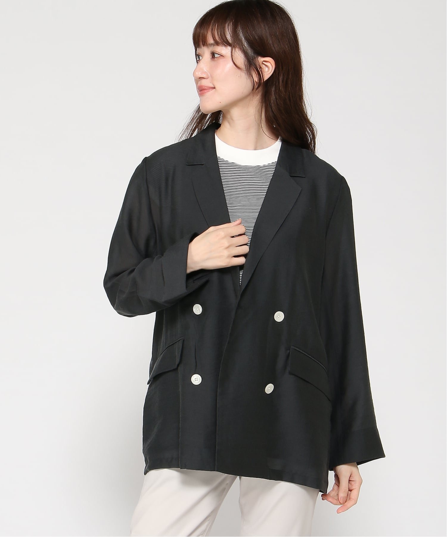 【クロコダイル/CROCODILE】のシアー ダブル ジャケット 大人の最旬トレンドファッション＆コーディネート founy(ファウニー) 　ファッション　Fashion　レディースファッション　Fashion for Women　アウター　Coat / Outerwear Collection　レディースジャケット・軽アウター　Jackets　シアー　Sheer, See-Through　ジャケット　Jacket, Outerwear　ダブル　Double, Double-Breasted　 other-1|ID: prp329100004990010 ipo3291000000037376943
