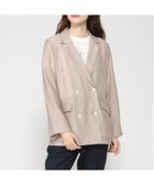 【クロコダイル/CROCODILE】のシアー ダブル ジャケット 大人の最旬トレンドファッション＆コーディネート founy(ファウニー) ファッション Fashion レディースファッション Fashion for Women アウター Coat / Outerwear Collection レディースジャケット・軽アウター Jackets シアー Sheer, See-Through ジャケット Jacket, Outerwear ダブル Double, Double-Breasted thumbnail ライトグレー|ID: prp329100004990010 ipo3291000000037376945