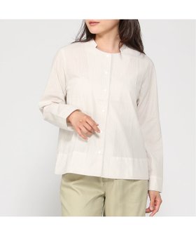 【クロコダイル/CROCODILE】のストライプ柄 シャツ ジャケット 大人の最旬トレンドファッション＆コーディネート founy(ファウニー) ファッション Fashion レディースファッション Fashion for Women アウター Coat / Outerwear Collection レディースジャケット・軽アウター Jackets ジャケット Jacket, Outerwear ストライプ Stripe, Striped Pattern |ID:prp329100004990011